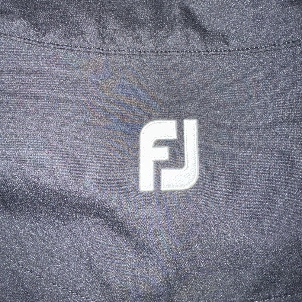 Men's XL FootJoy Black Vest 1/4 Zip Lightweight Golf Windbreaker Pullover - Picture 6 of 6
